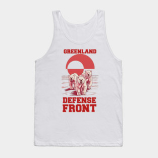greenland-defense-front Tank Top