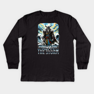 Viking Built for the Storm Fighting adversity against any challenge Kids Long Sleeve T-Shirt