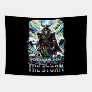Viking Built for the Storm Fighting adversity against any challenge Tapestry