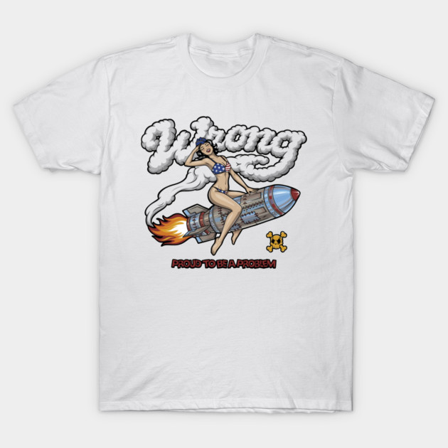 Patriotic Pin Up T-Shirt by Wrong