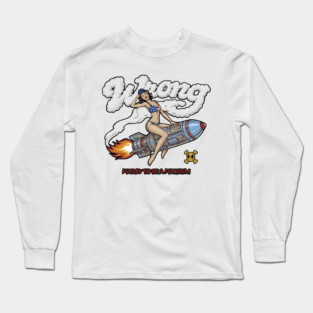 Patriotic Pin Up Long Sleeve T-Shirt