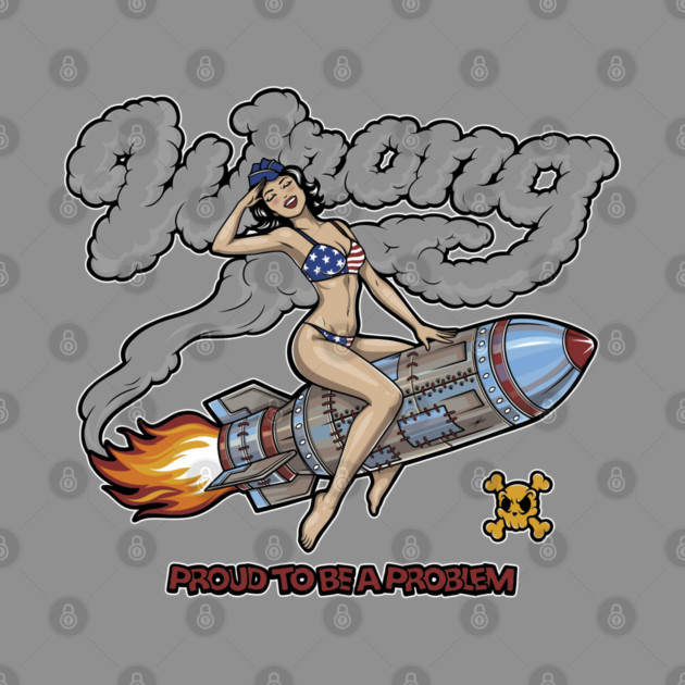 Patriotic Pin Up by Wrong