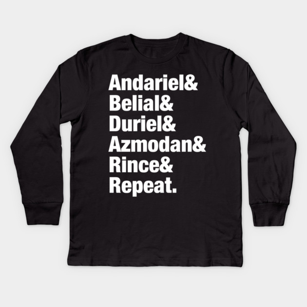 Lesser Evils Kids Long Sleeve T-Shirt by DRI374