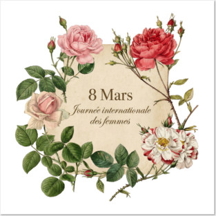 International Women's Day Floral Celebration Posters and Art