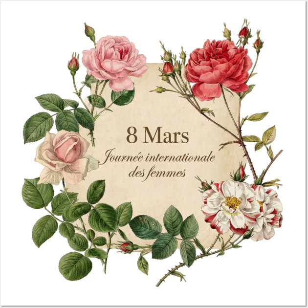 International Women's Day Floral Celebration Wall Art by Art2Wear