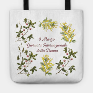 Celebrate Women's Day Floral Wreath Design Tote