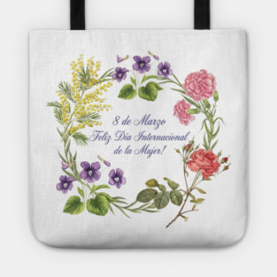 Floral Wreath International Women's Day Celebrate Tote