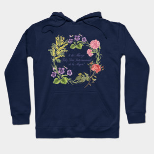 Floral Wreath International Women's Day Celebrate Hoodie