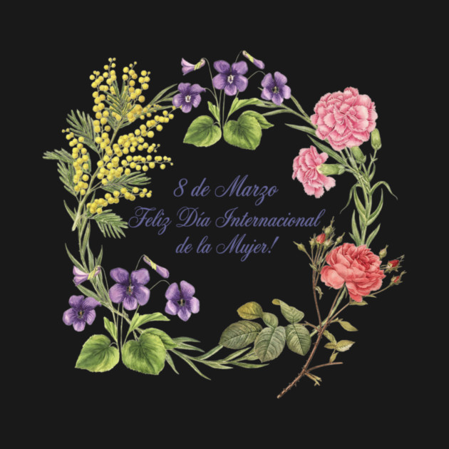 Floral Wreath International Women's Day Celebrate by Art2Wear