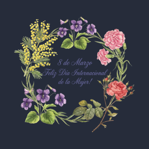 Floral Wreath International Women's Day Celebrate by Art2Wear