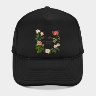International Women's Day Floral Graphic Design Hat