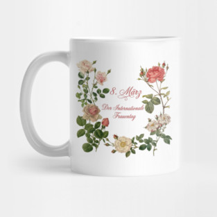 International Women's Day Floral Graphic Design Mug