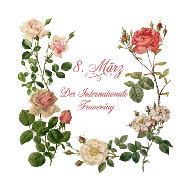 International Women's Day Floral Graphic Design by Art2Wear