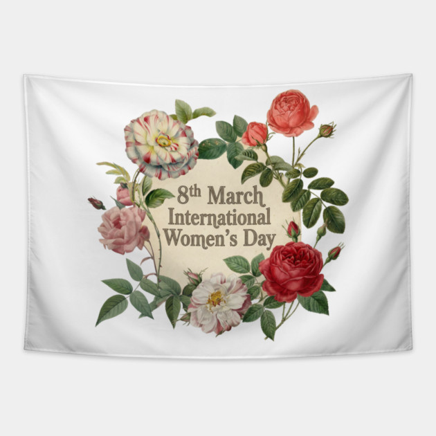 International Women's Day Floral Celebration Tapestry by Art2Wear