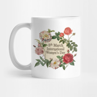 International Women's Day Floral Celebration Mug
