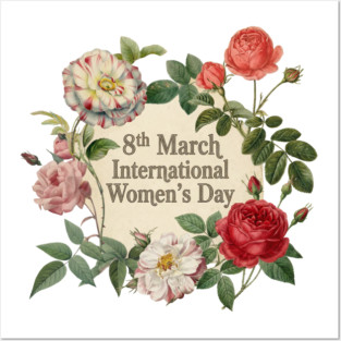 International Women's Day Floral Celebration Posters and Art