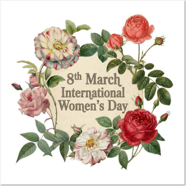 International Women's Day Floral Celebration Wall Art by Art2Wear