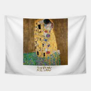 The Kiss by Gustav Klimt Art Collection Wearable Tapestry