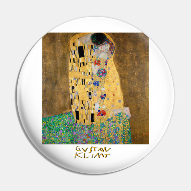 The Kiss by Gustav Klimt Art Collection Wearable Pin by Art2Wear
