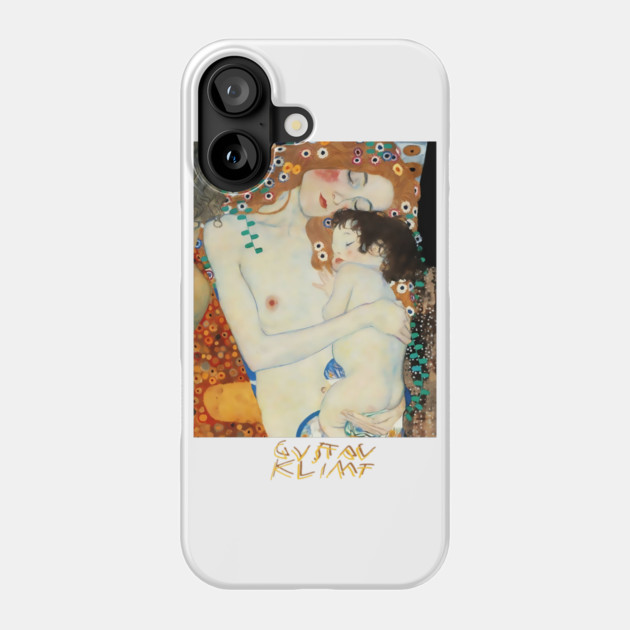 Gustav Klimt Mother and Child Art Nouveau Painting Phone Case by Art2Wear