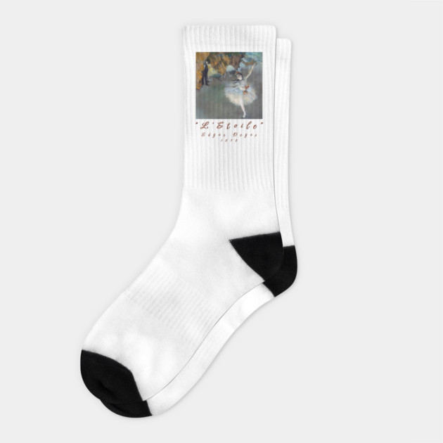 Edgar Degas - The Star (Dancer on Stage) Painting Socks by Art2Wear