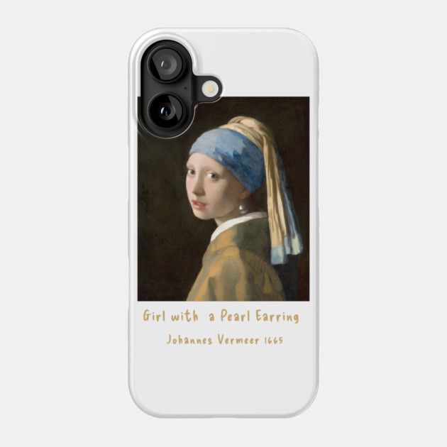 Iconic Art - Girl with a Pearl Earring Vermeer Phone Case by Art2Wear