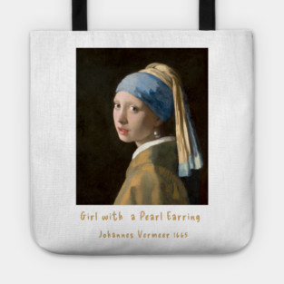 Iconic Art - Girl with a Pearl Earring Vermeer Tote