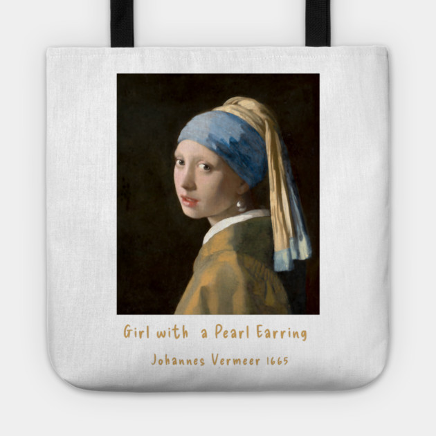 Iconic Art - Girl with a Pearl Earring Vermeer Tote by Art2Wear