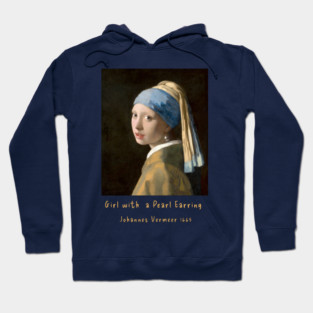 Iconic Art - Girl with a Pearl Earring Vermeer Hoodie