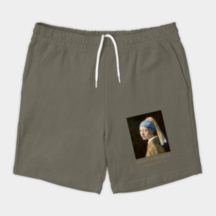 Iconic Art - Girl with a Pearl Earring Vermeer Shorts
