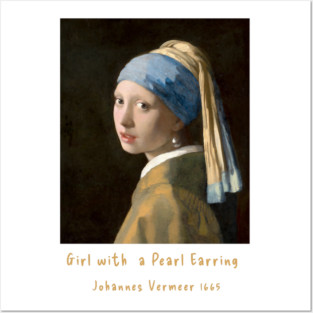 Iconic Art - Girl with a Pearl Earring Vermeer Posters and Art