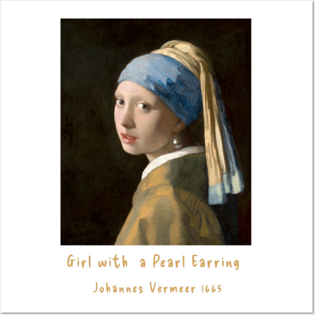 Iconic Art - Girl with a Pearl Earring Vermeer Wall Art by Art2Wear