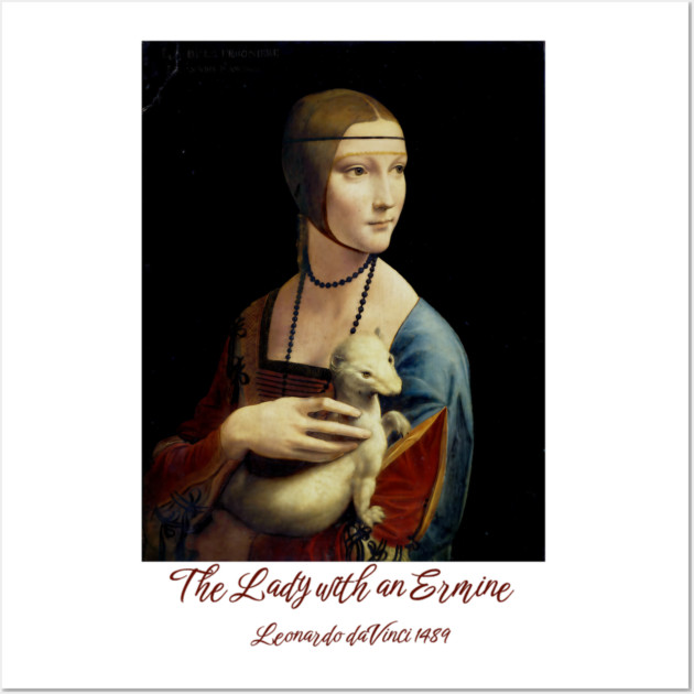 Leonardo da Vinci's The Lady with an Ermine Portrait Wall Art by Art2Wear