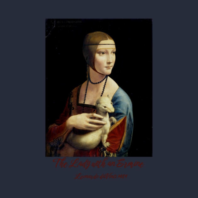 Leonardo da Vinci's The Lady with an Ermine Portrait by Art2Wear