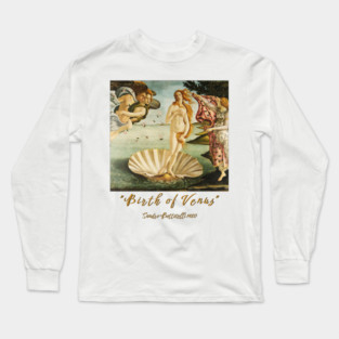 Birth of Venus by Botticelli, Classic Art, Feminine Long Sleeve T-Shirt