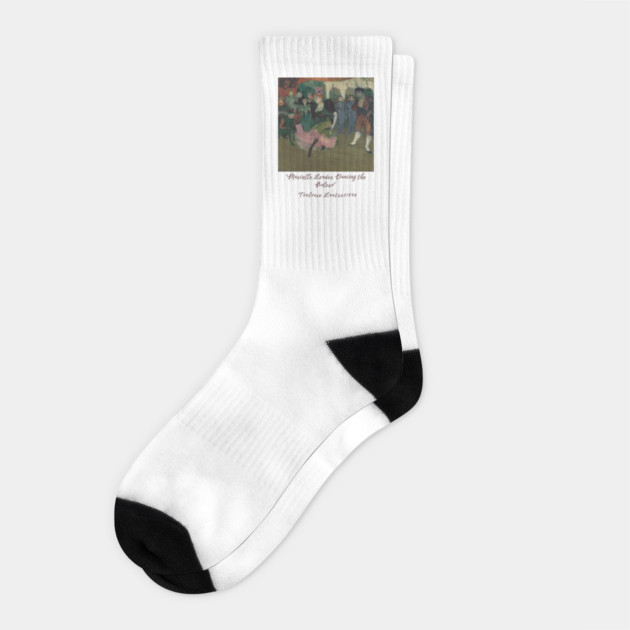 Henri de Toulouse-Lautrec Art, Marcelle Lender Dancing Socks by Art2Wear