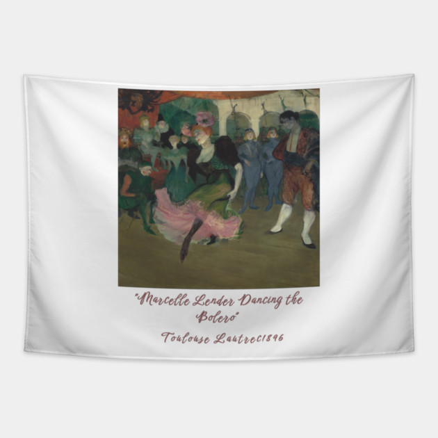 Henri de Toulouse-Lautrec Art, Marcelle Lender Dancing Tapestry by Art2Wear