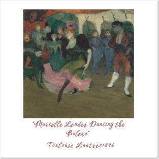 Henri de Toulouse-Lautrec Art, Marcelle Lender Dancing Posters and Art