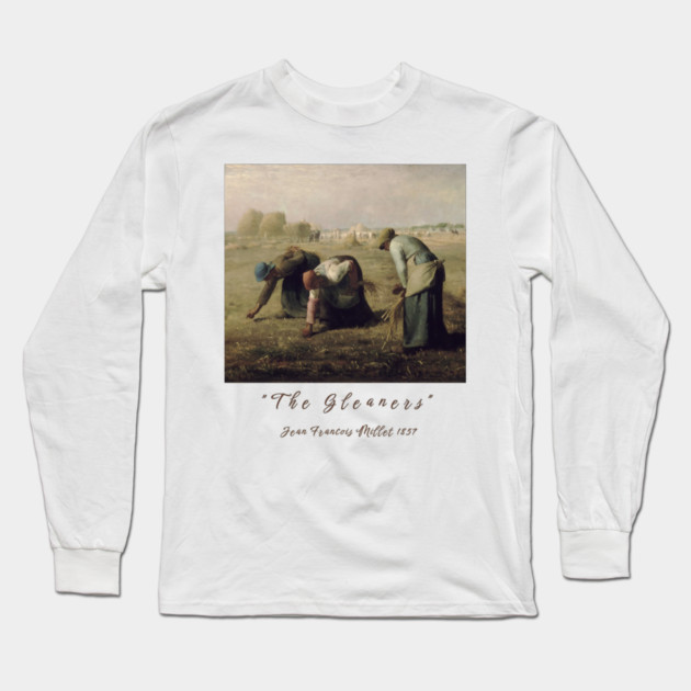 Jean-François Millet The Gleaners Artwork Design Long Sleeve T-Shirt by Art2Wear