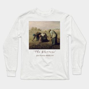 Jean-François Millet The Gleaners Artwork Design Long Sleeve T-Shirt