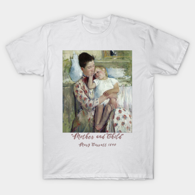 Mother and Child - Mary Cassatt Painting Classic T-Shirt by Art2Wear