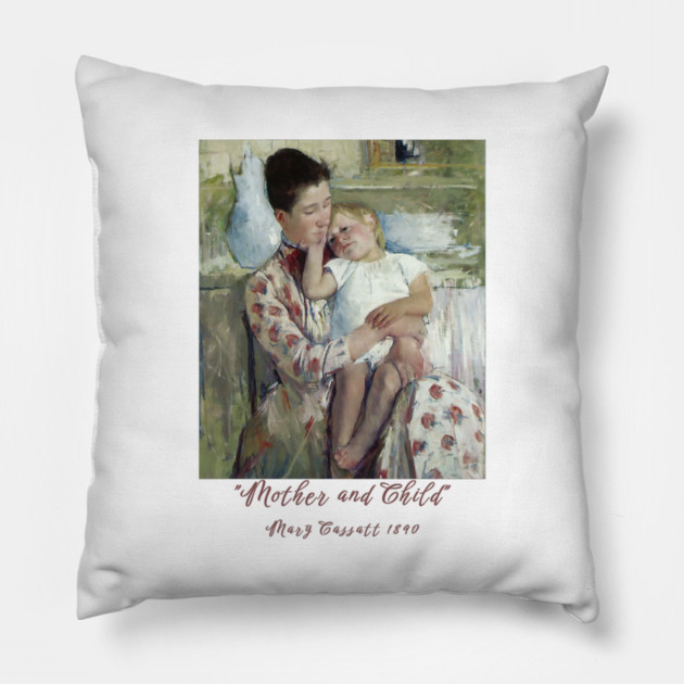 Mother and Child - Mary Cassatt Painting Classic Pillow by Art2Wear