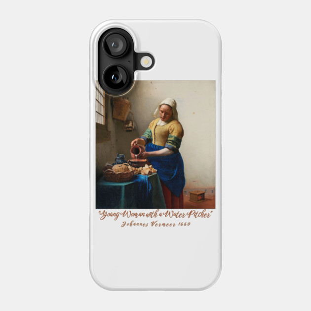 Young Woman with a Water Pitcher - Vermeer Classic Phone Case by Art2Wear