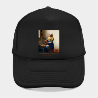 Young Woman with a Water Pitcher - Vermeer Classic Hat