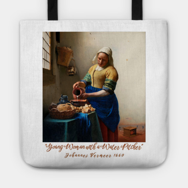 Young Woman with a Water Pitcher - Vermeer Classic Tote by Art2Wear