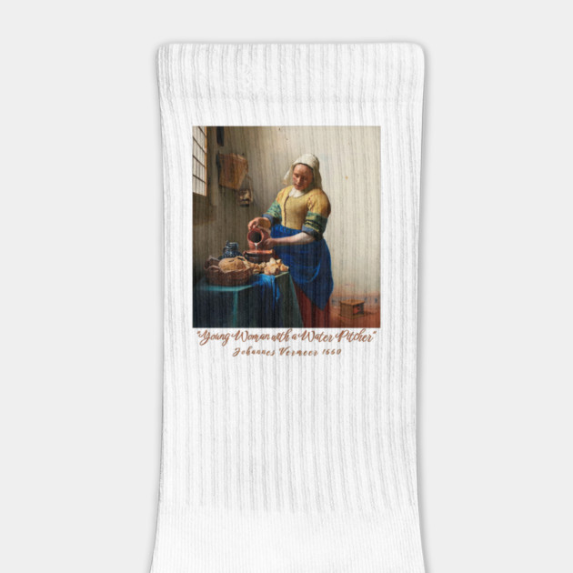 Young Woman with a Water Pitcher - Vermeer Classic by Art2Wear