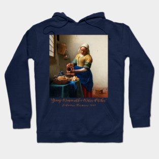 Young Woman with a Water Pitcher - Vermeer Classic Hoodie