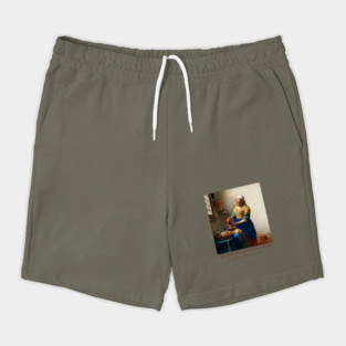 Young Woman with a Water Pitcher - Vermeer Classic Shorts