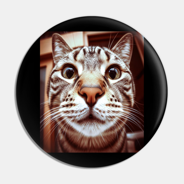 Cat Stare Tee - Close Encounter Feline Design. cat shirt funny feline design pet humor apparel whiskers gift animal lover tee Pin by OUTFITPAW