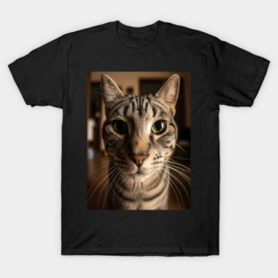 Judgmental Cat Tee - Tabby Stare Down Design. cat shirt funny tabby design judgmental humor pet apparel whiskers gift T-Shirt